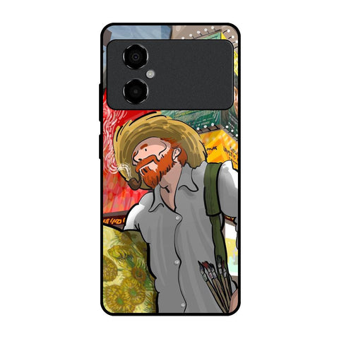 Loving Vincent Poco M4 5G Glass Back Cover Online