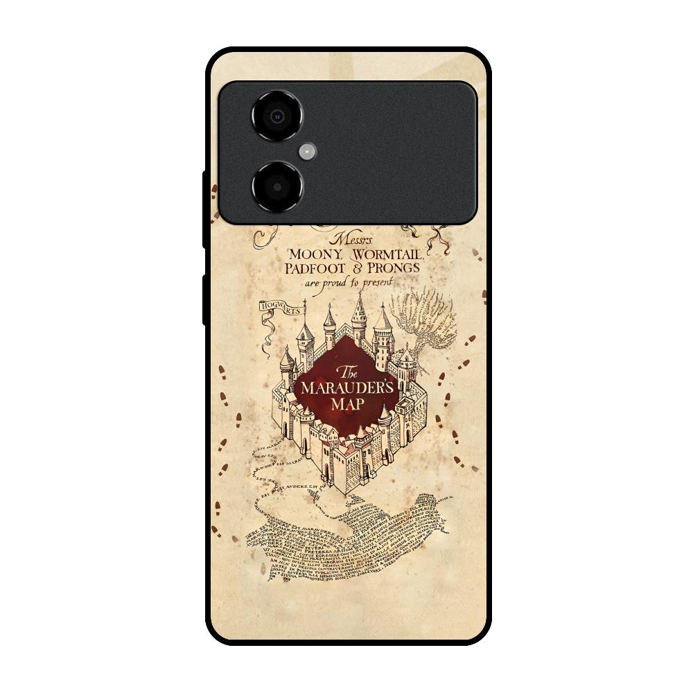 Magical Map Poco M4 5G Glass Back Cover Online