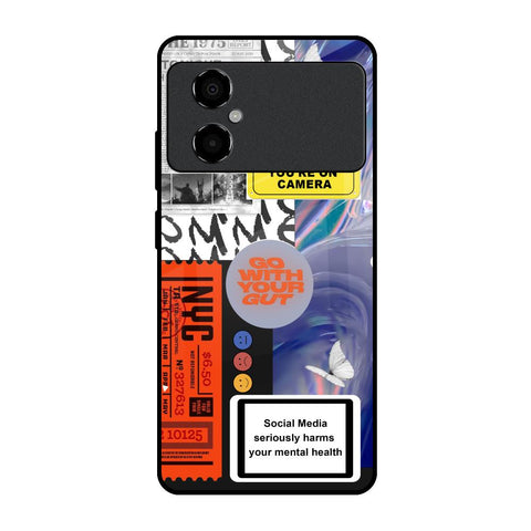 Smile for Camera Poco M4 5G Glass Back Cover Online