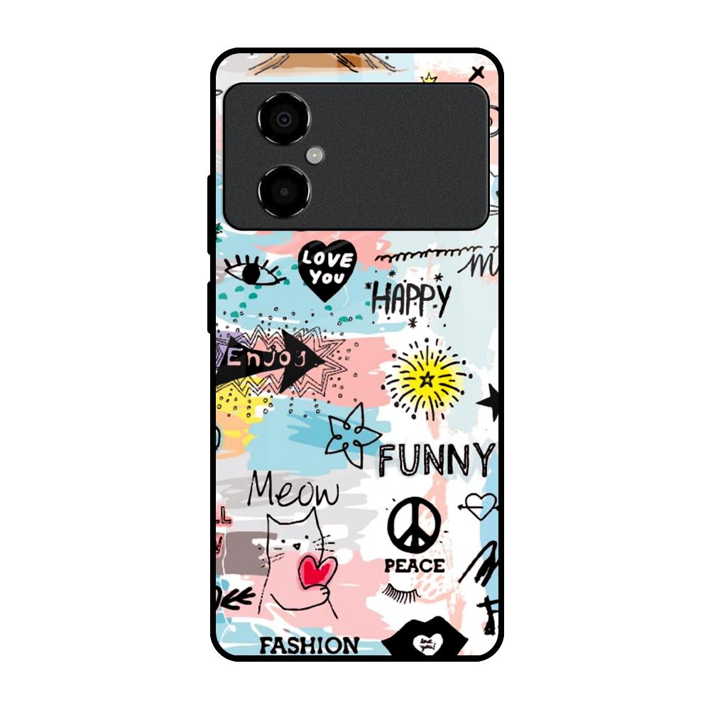 Just For You Poco M4 5G Glass Back Cover Online