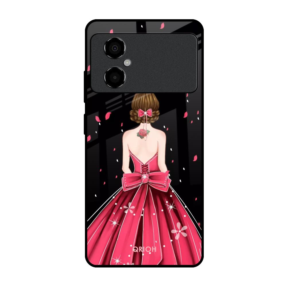 Fashion Princess Poco M4 5G Glass Back Cover Online