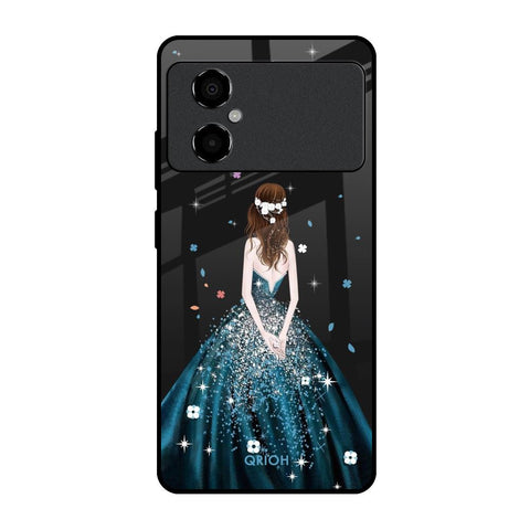 Queen Of Fashion Poco M4 5G Glass Back Cover Online