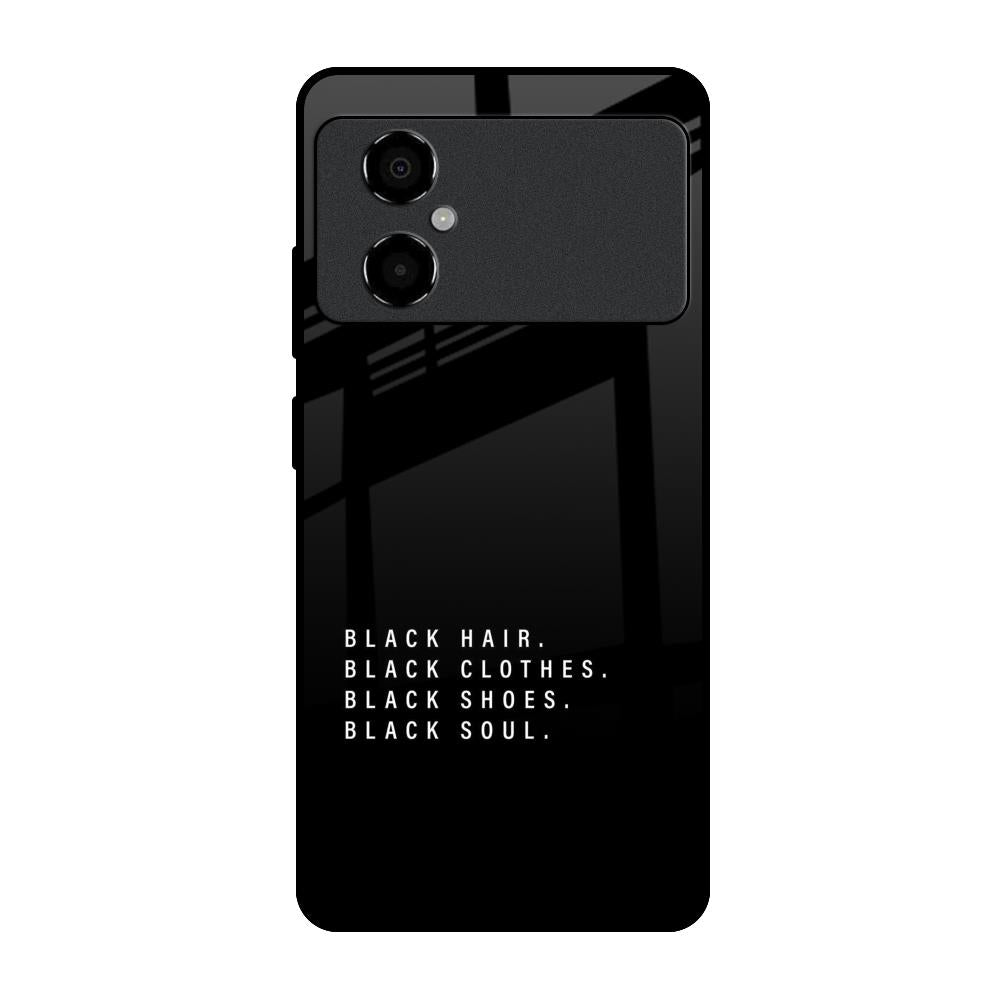Black Soul Poco M4 5G Glass Back Cover Online