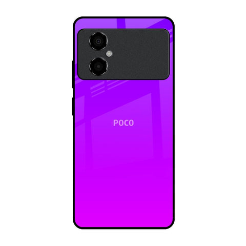 Purple Pink Poco M4 5G Glass Back Cover Online
