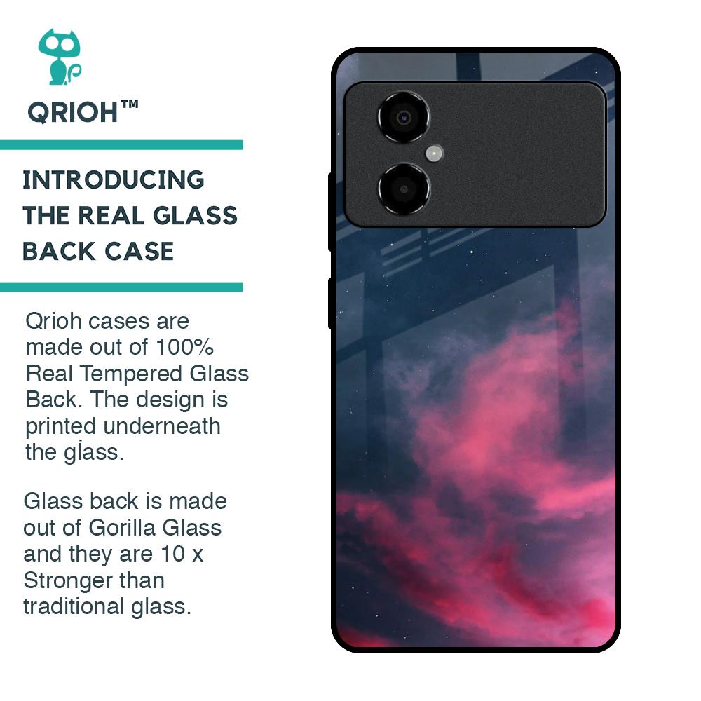 Moon Night Glass Case For Poco M4 5G