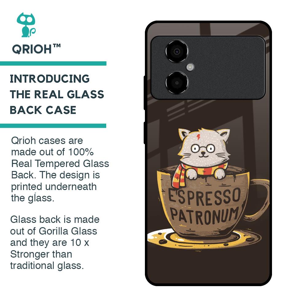 Tea With Kitty Glass Case For Poco M4 5G