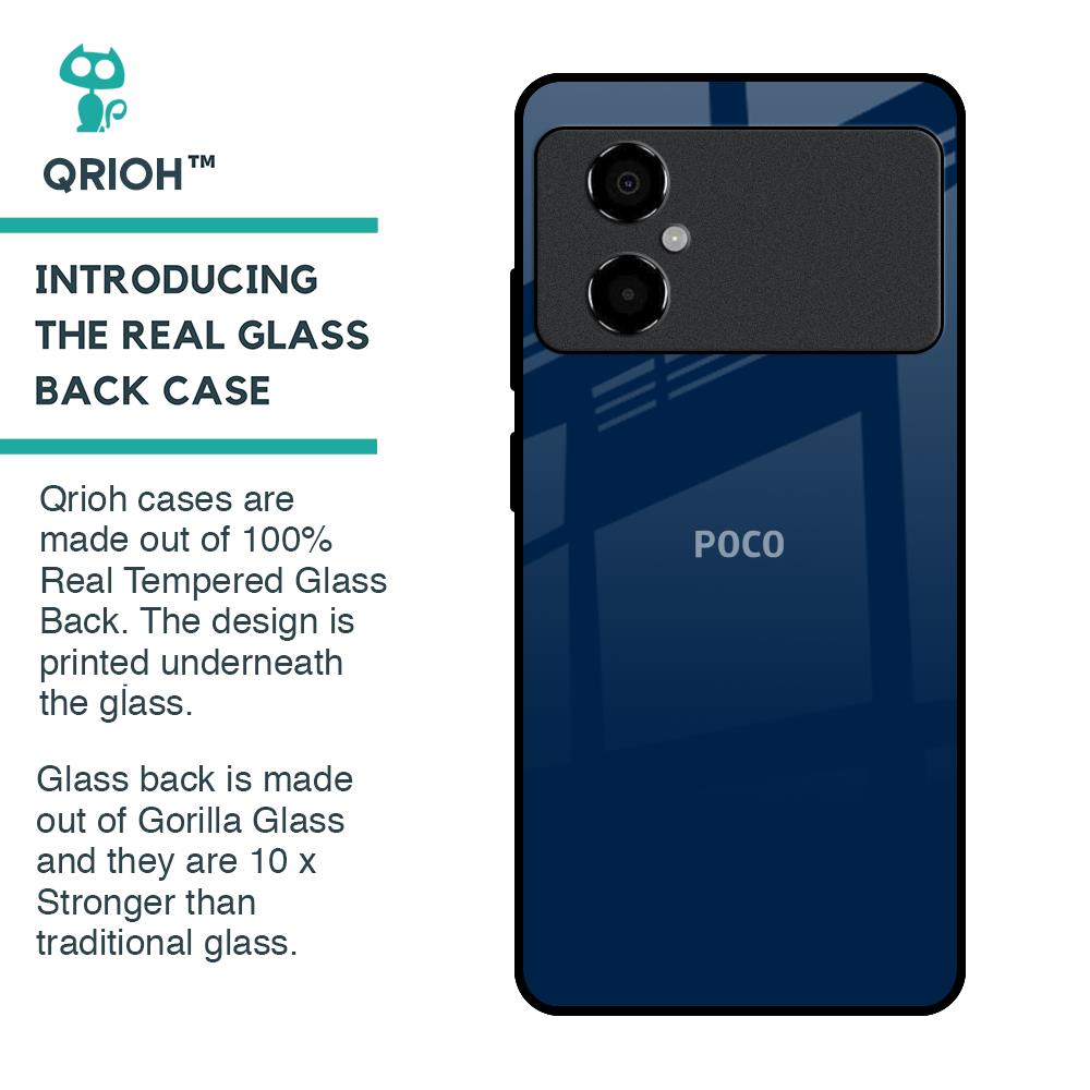 Royal Navy Glass Case for Poco M4 5G