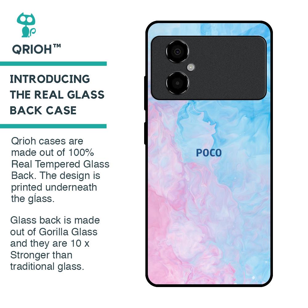 Mixed Watercolor Glass Case for Poco M4 5G