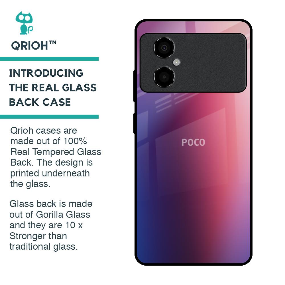 Multi Shaded Gradient Glass Case for Poco M4 5G