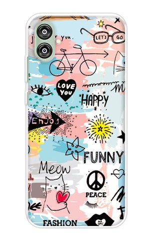 Happy Doodle Samsung Galaxy F04 Back Cover