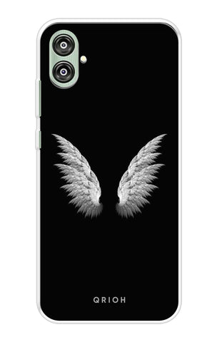 White Angel Wings Samsung Galaxy F04 Back Cover