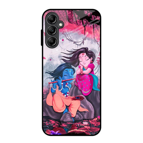 Radha Krishna Art Samsung Galaxy A14 5G Glass Back Cover Online