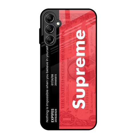 Supreme Ticket Samsung Galaxy A14 5G Glass Back Cover Online