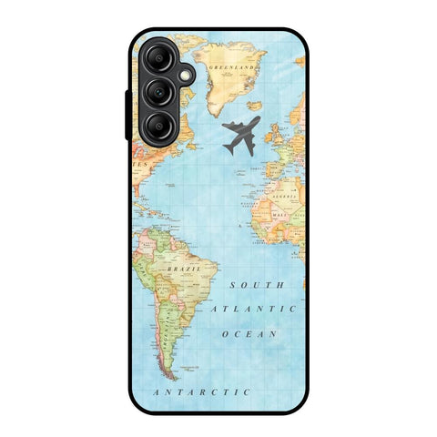Travel Map Samsung Galaxy A14 5G Glass Back Cover Online