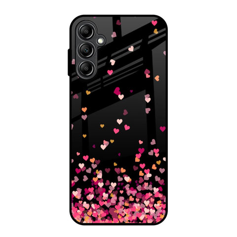 Heart Rain Fall Samsung Galaxy A14 5G Glass Back Cover Online