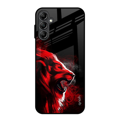 Red Angry Lion Samsung Galaxy A14 5G Glass Back Cover Online