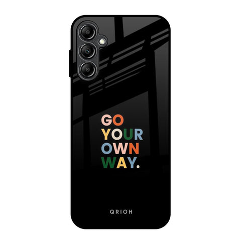 Go Your Own Way Samsung Galaxy A14 5G Glass Back Cover Online