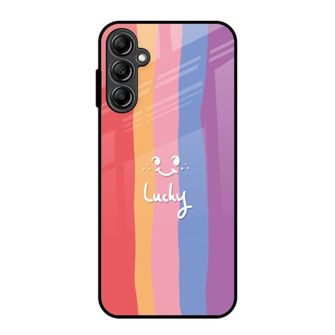 Lucky Abstract Samsung Galaxy A14 5G Glass Back Cover Online