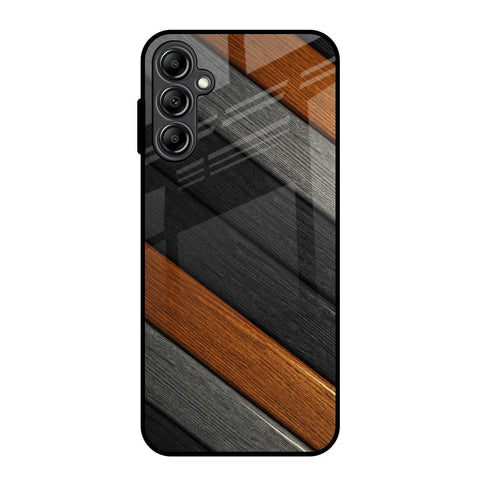 Tri Color Wood Samsung Galaxy A14 5G Glass Back Cover Online