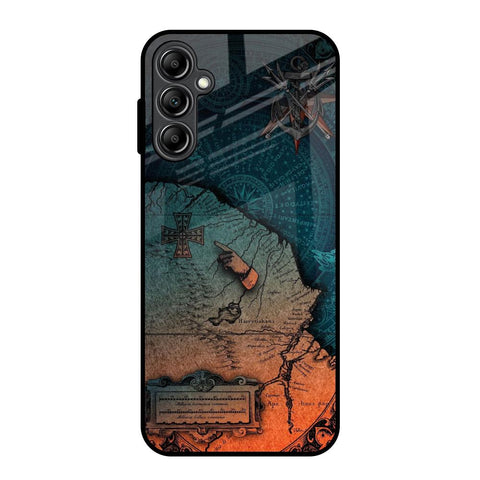 Geographical Map Samsung Galaxy A14 5G Glass Back Cover Online