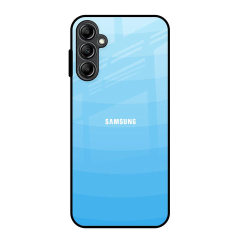 Wavy Blue Pattern Samsung Galaxy A14 5G Glass Back Cover Online