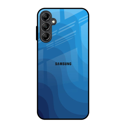 Blue Wave Abstract Samsung Galaxy A14 5G Glass Back Cover Online