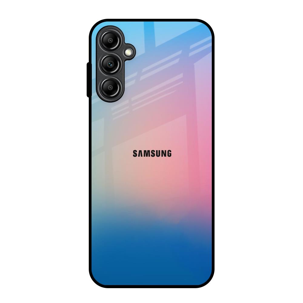 Blue & Pink Ombre Samsung Galaxy A14 5G Glass Back Cover Online