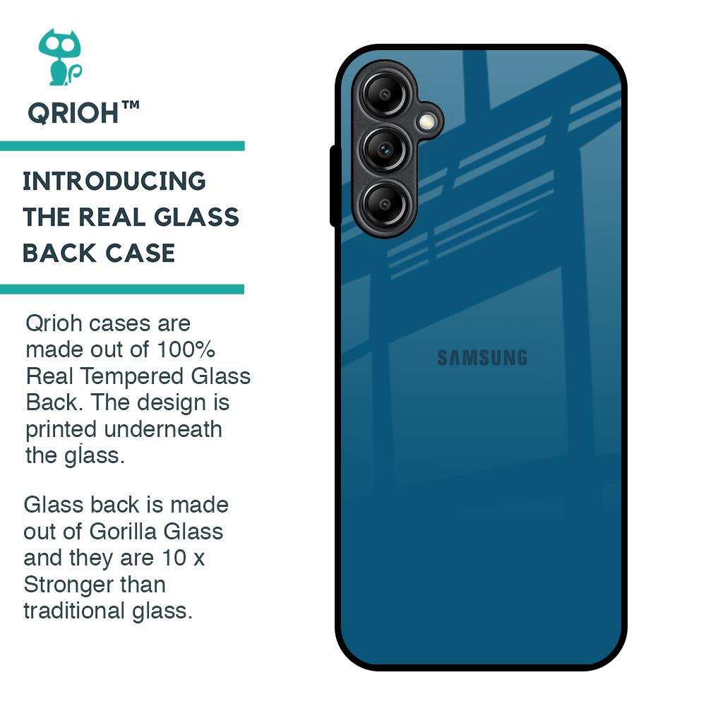 Cobalt Blue Glass Case for Samsung Galaxy A14 5G