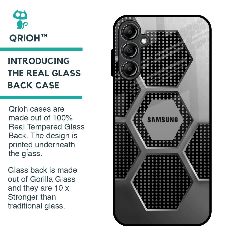Hexagon Style Glass Case For Samsung Galaxy A14 5G