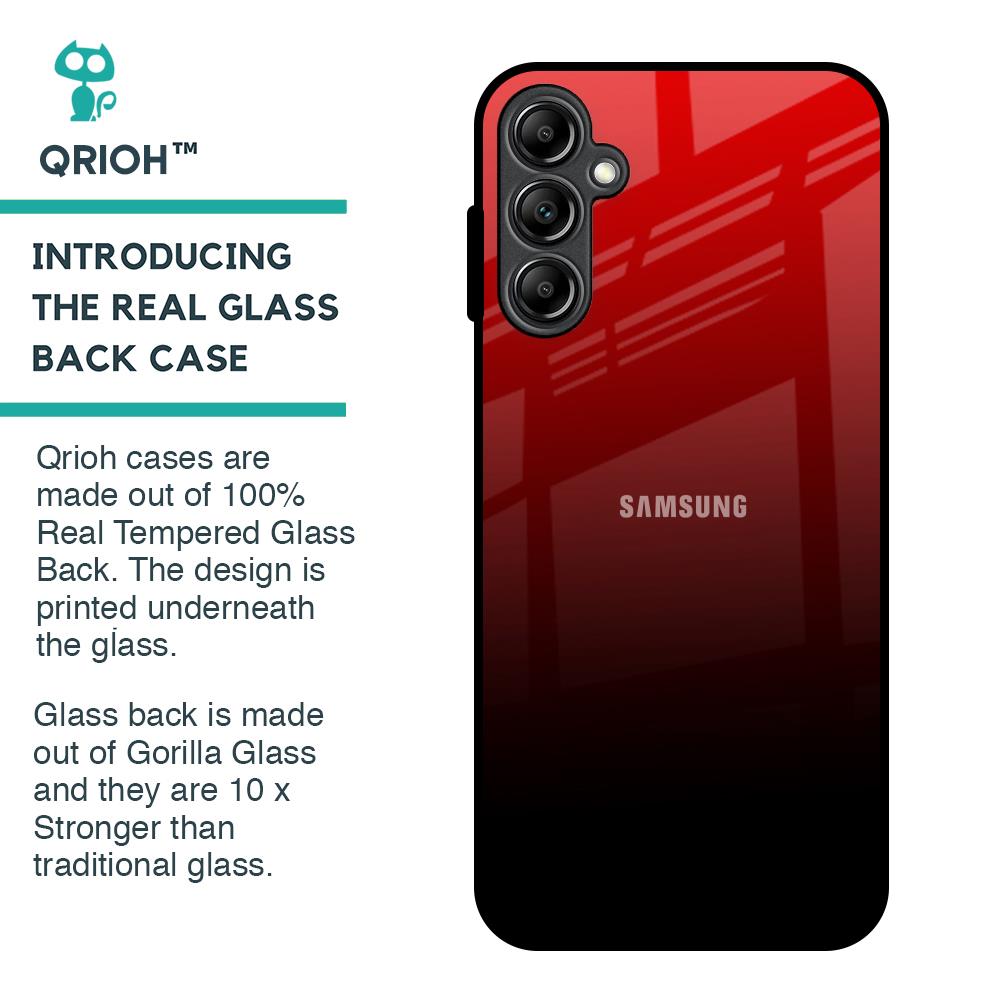 Maroon Faded Glass Case for Samsung Galaxy A14 5G