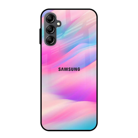 Colorful Waves Samsung Galaxy A14 5G Glass Cases & Covers Online