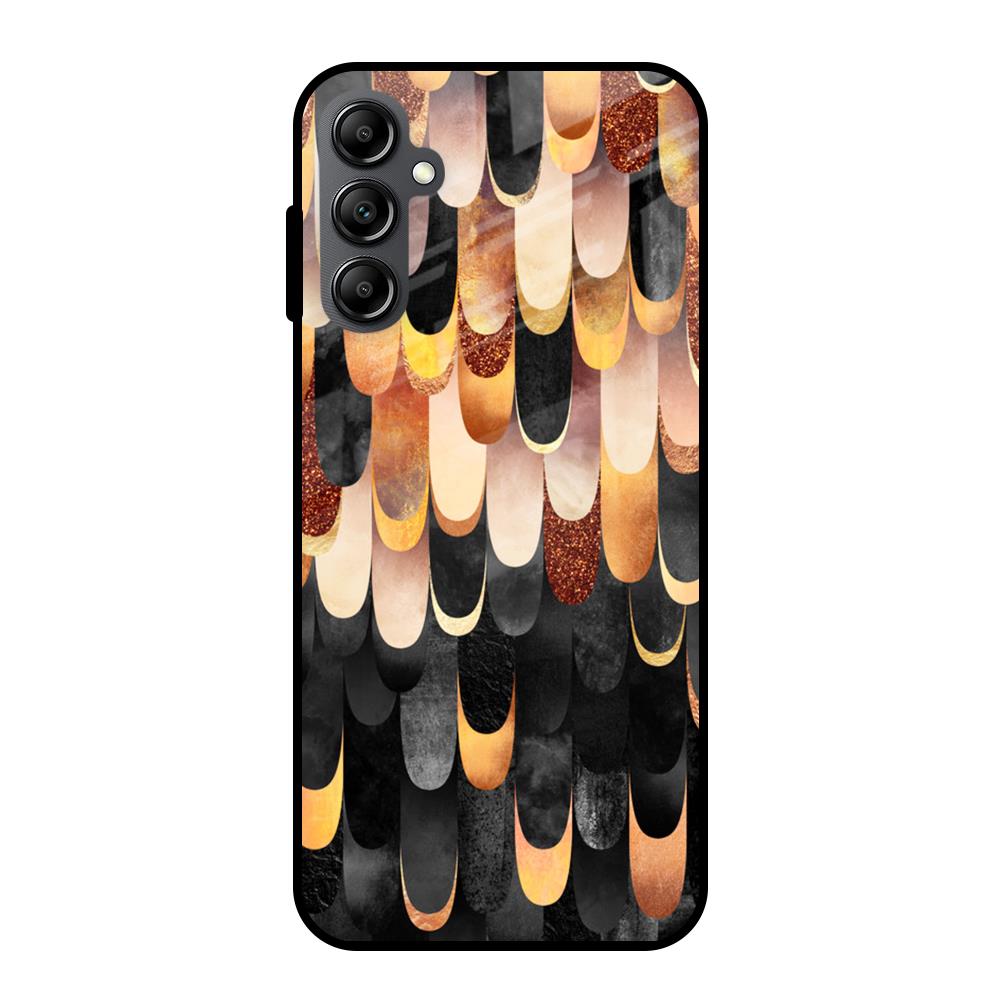 Bronze Abstract Samsung Galaxy A14 5G Glass Cases & Covers Online