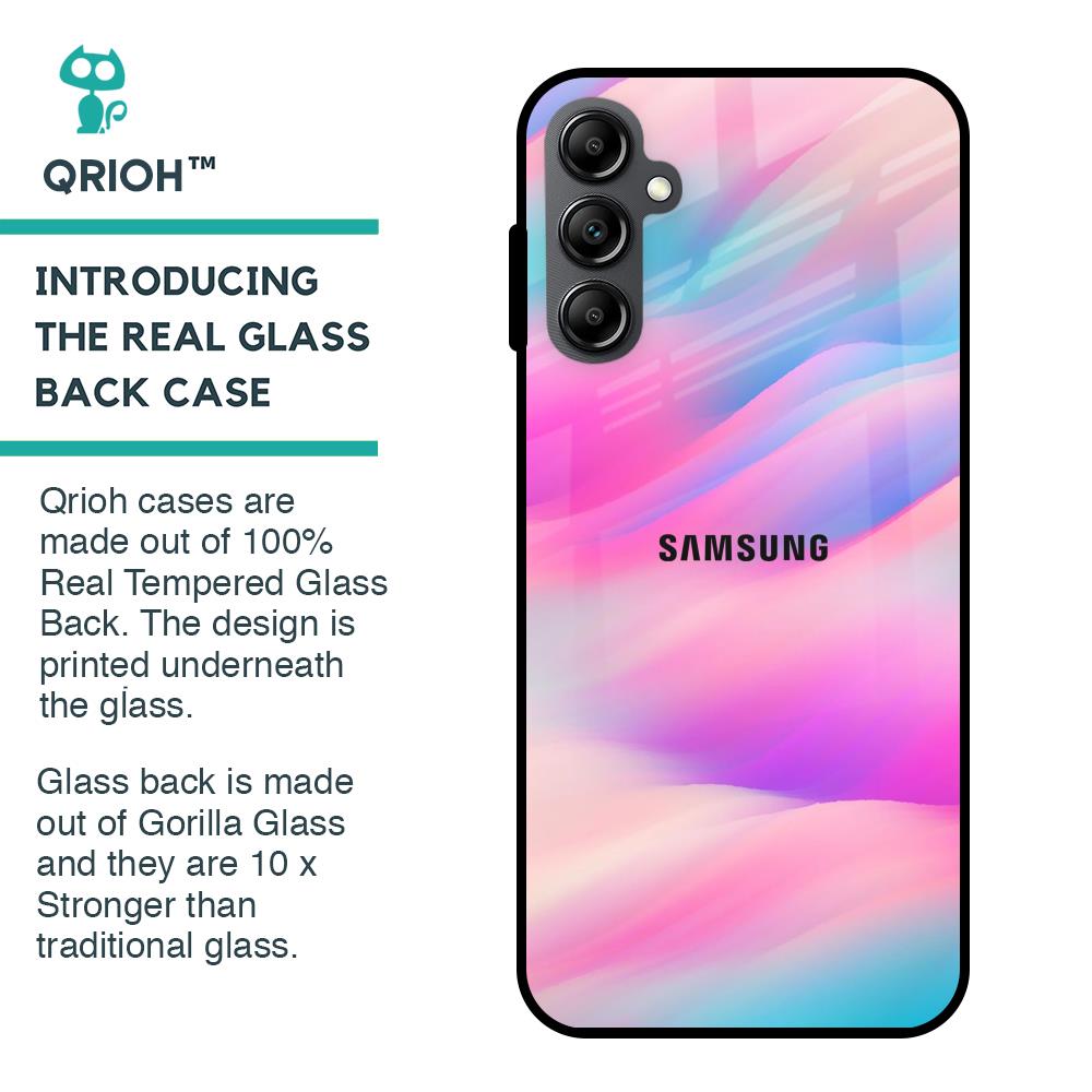 Colorful Waves Glass case for Samsung Galaxy A14 5G