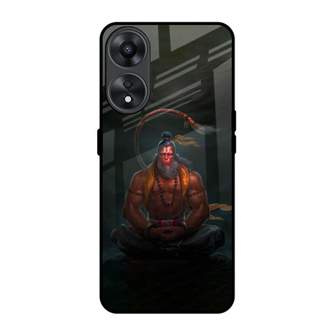 Lord Hanuman Animated Oppo A78 5G Glass Back Cover Online