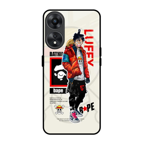 Bape Luffy Oppo A78 5G Glass Back Cover Online