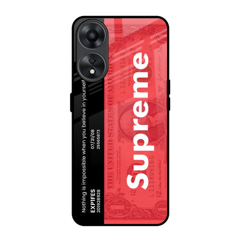 Supreme Ticket Oppo A78 5G Glass Back Cover Online