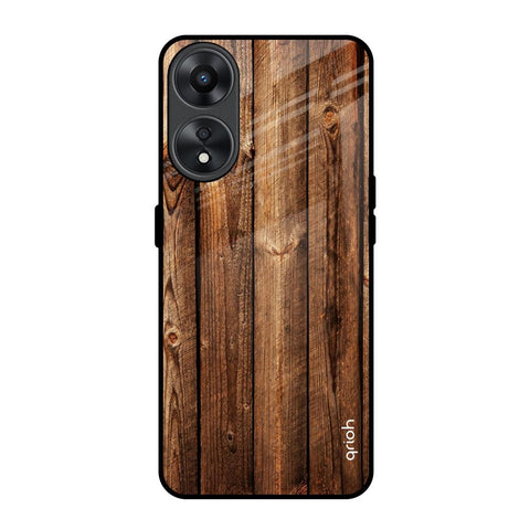 Timber Printed Oppo A78 5G Glass Back Cover Online