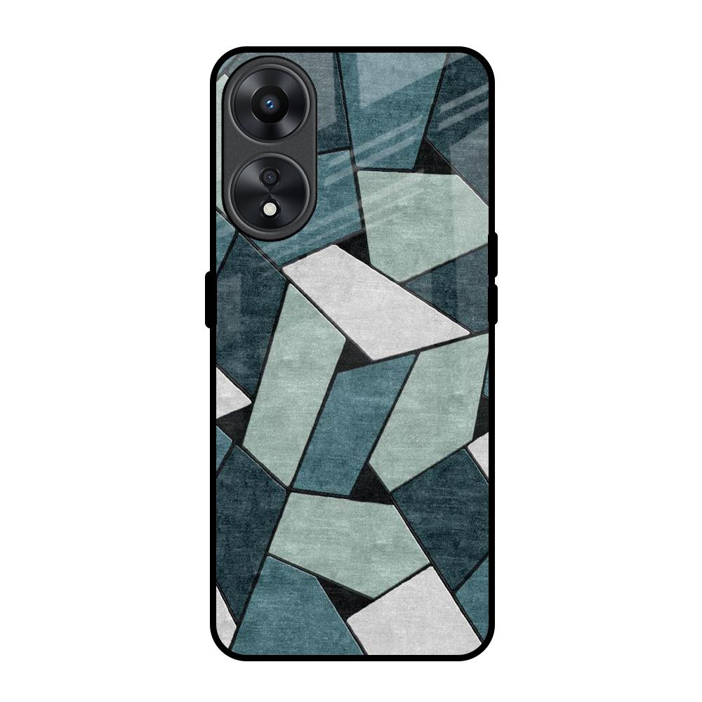 Abstact Tiles Oppo A78 5G Glass Back Cover Online