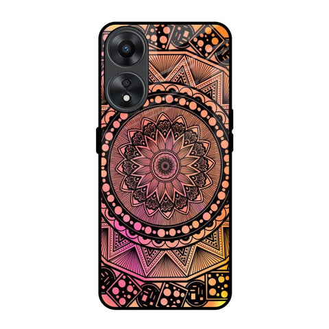 Floral Mandala Oppo A78 5G Glass Back Cover Online