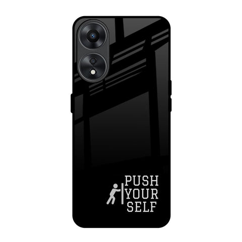 Push Your Self Oppo A78 5G Glass Back Cover Online