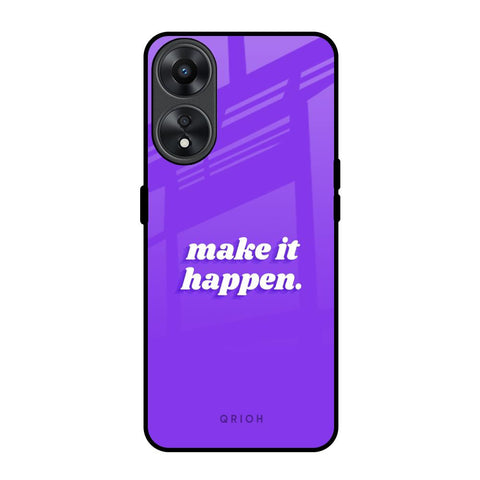 Make it Happen Oppo A78 5G Glass Back Cover Online