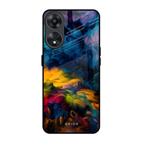 Multicolor Oil Painting Oppo A78 5G Glass Back Cover Online