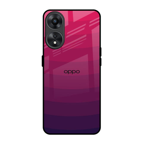 Wavy Pink Pattern Oppo A78 5G Glass Back Cover Online