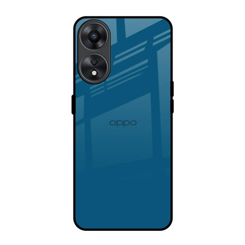 Cobalt Blue Oppo A78 5G Glass Back Cover Online