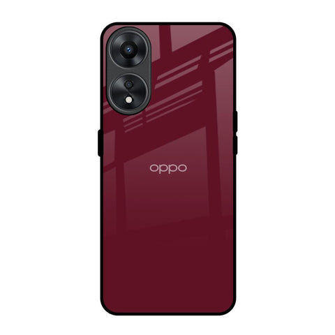 Classic Burgundy Oppo A78 5G Glass Back Cover Online