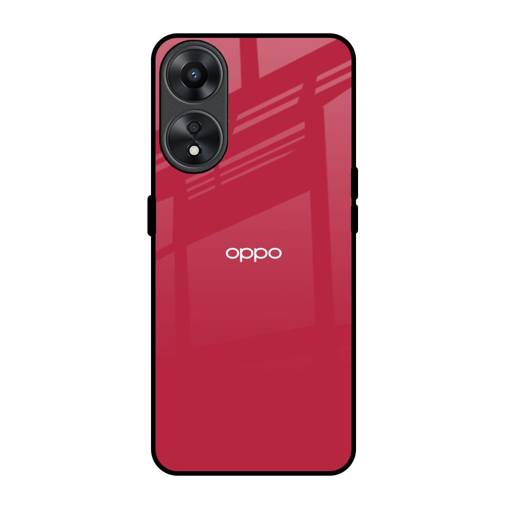 Solo Maroon Oppo A78 5G Glass Back Cover Online