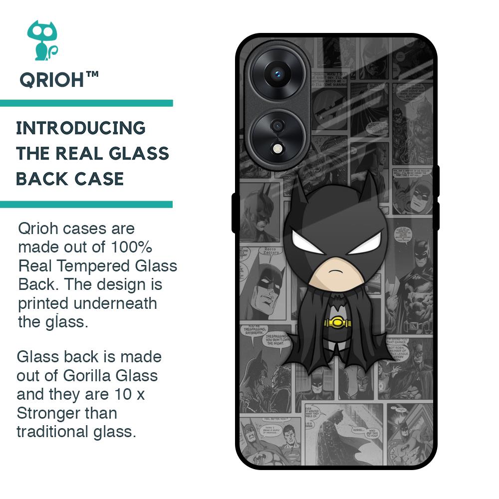 Cartoon Art Glass Case for Oppo A78 5G