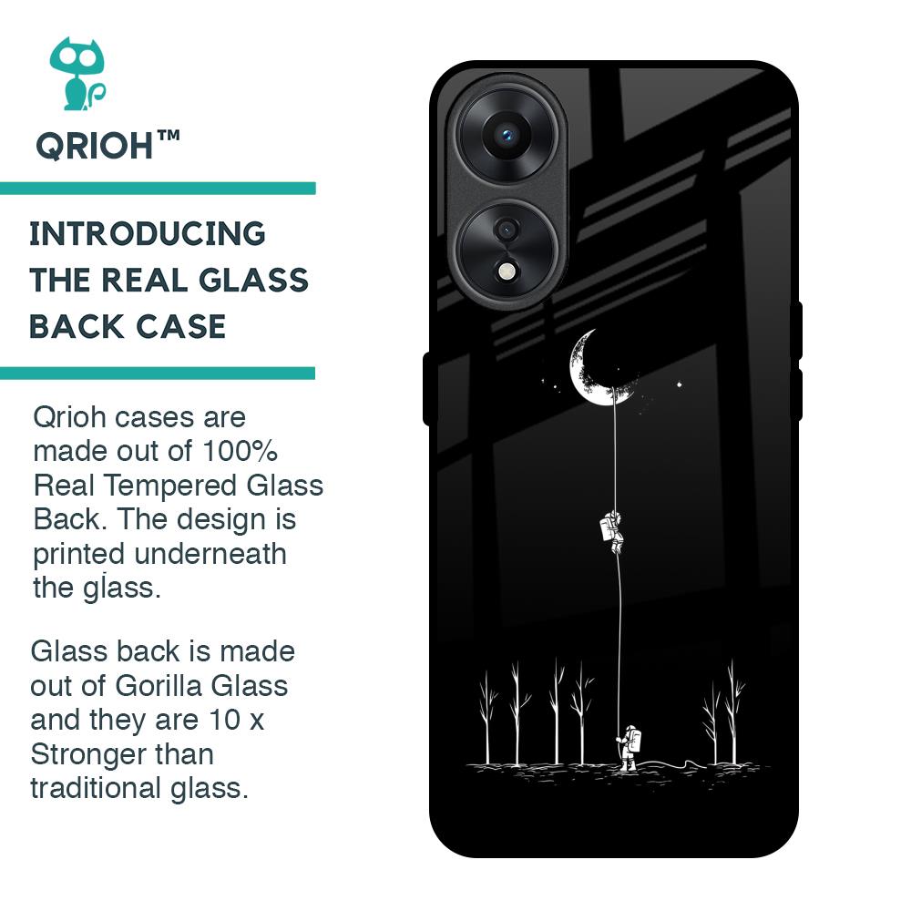 Catch the Moon Glass Case for Oppo A78 5G