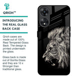 Brave Lion Glass Case for Oppo A78 5G