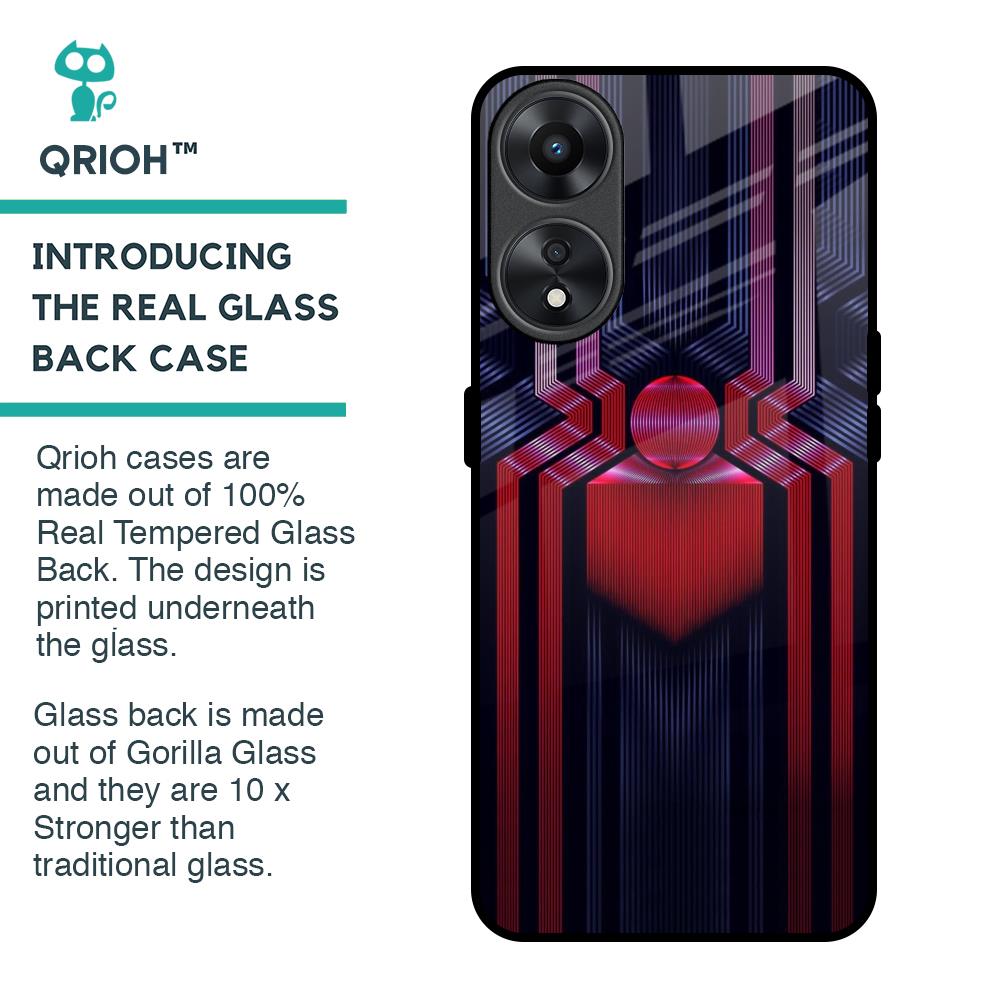 Super Art Logo Glass Case For Oppo A78 5G